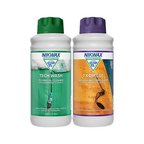 Nikwax Twin Pack: Teknisk Vaskemiddel & Imprægnering - 2 x 1L -