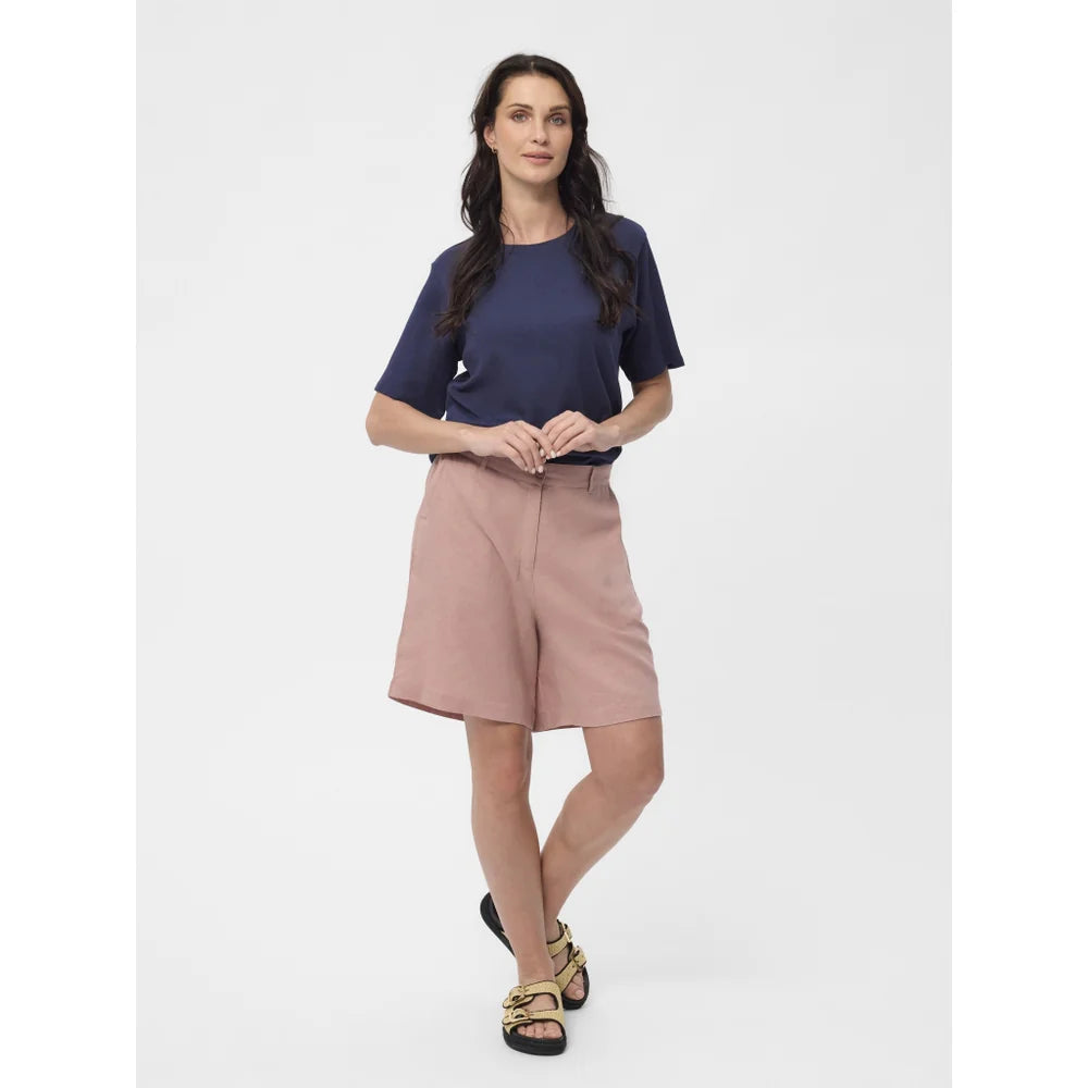 Redgreen Woman Luis Shorts Dame – Rose | Linnedblanding shorts med lommer