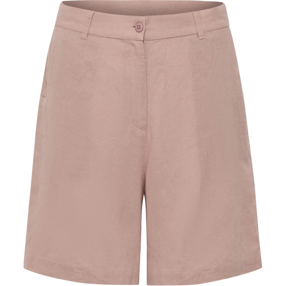 Redgreen Woman Luis Shorts Dame – Rose | Linnedblanding shorts med lommer