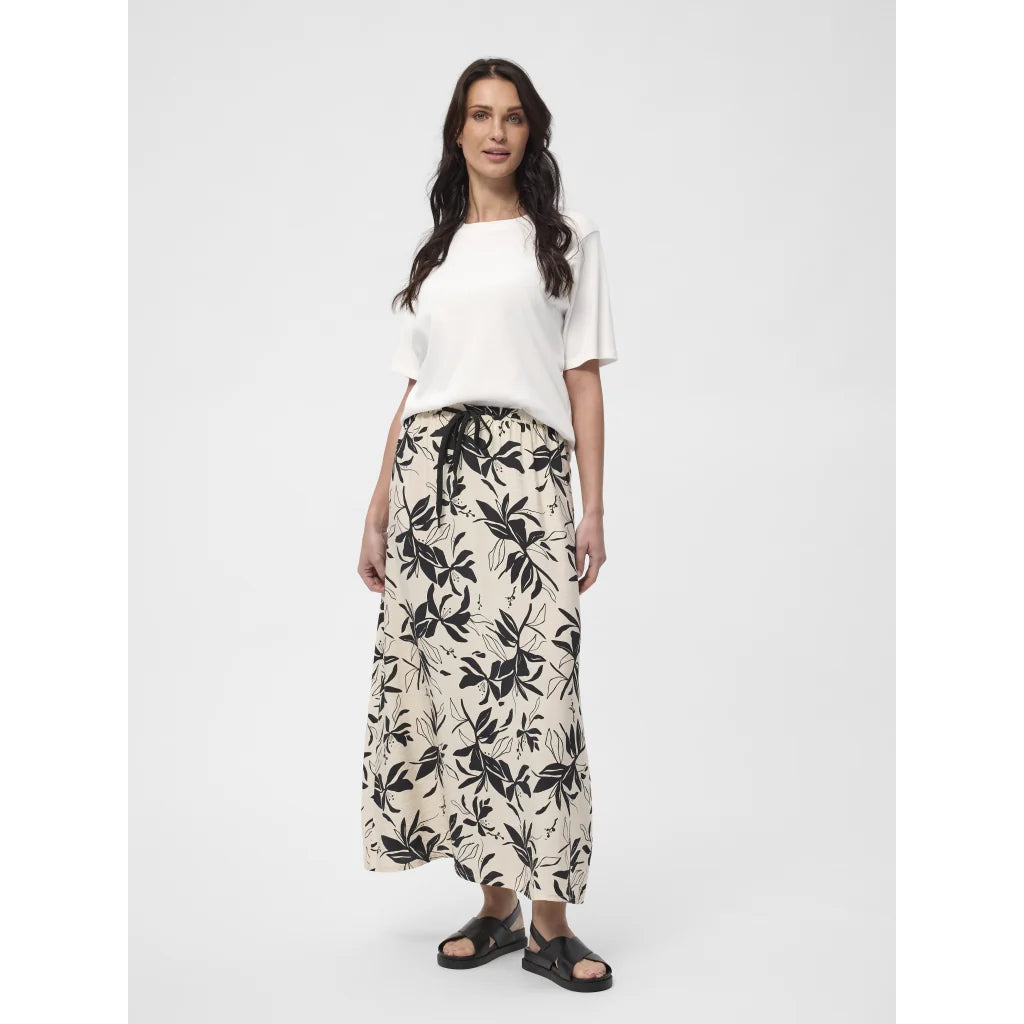 Redgreen Woman Nola Skirt Nederdel Dame – Ecru Pattern