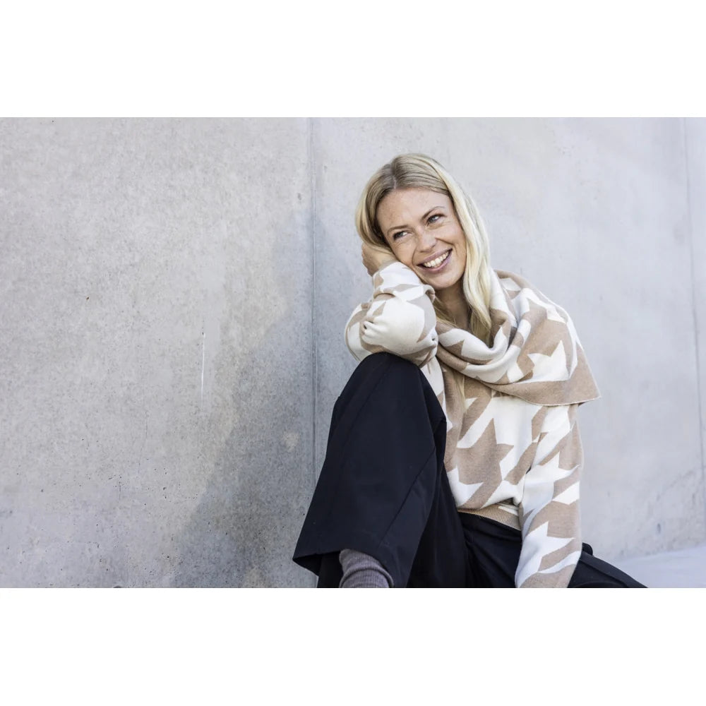 Redgreen Women RG_Rikka Halstørklæde Dame - Light Brown Pattern -