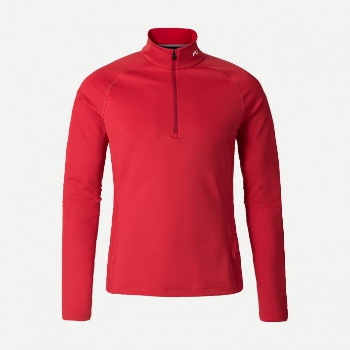 Kjus Men's Second Skin Half Zip Skiundertrøje Herre - Rød - Red