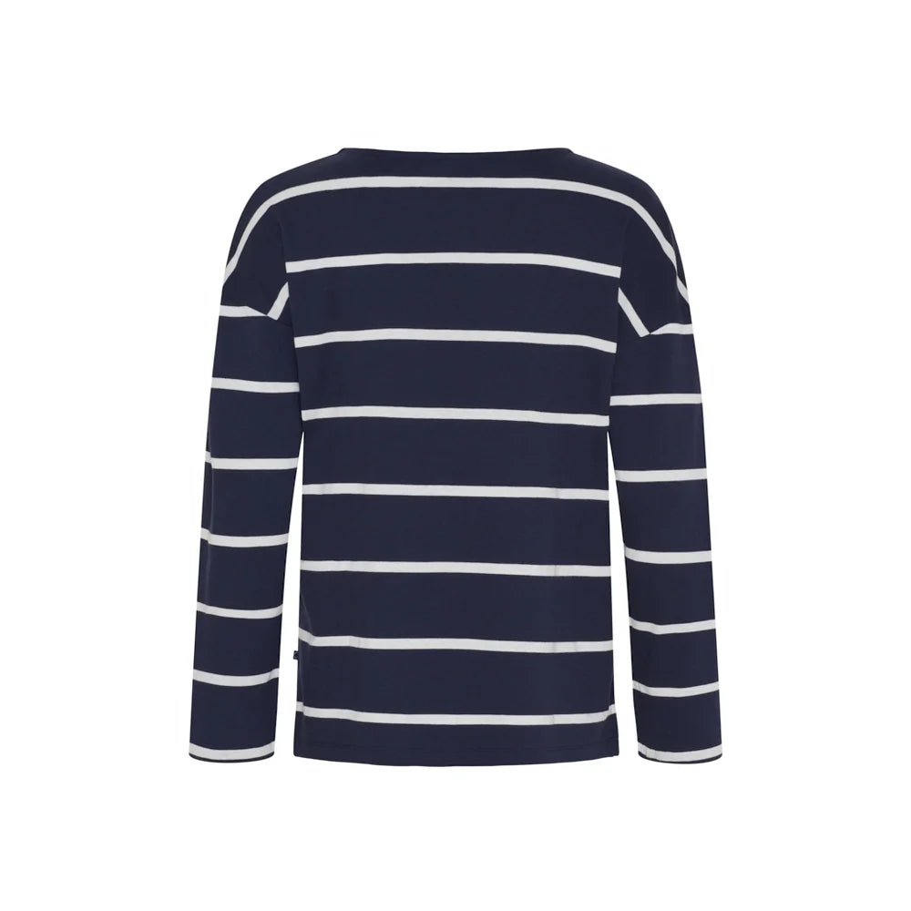 Sea Ranch SR_Alma Langærmet T-shirt Dame - SR Navy / Pearl -