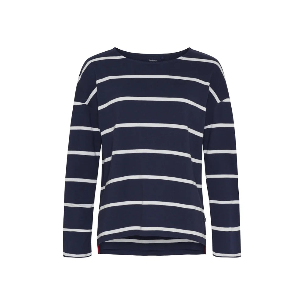 Sea Ranch SR_Alma Langærmet T-shirt Dame - SR Navy / Pearl - SR Navy Pearl