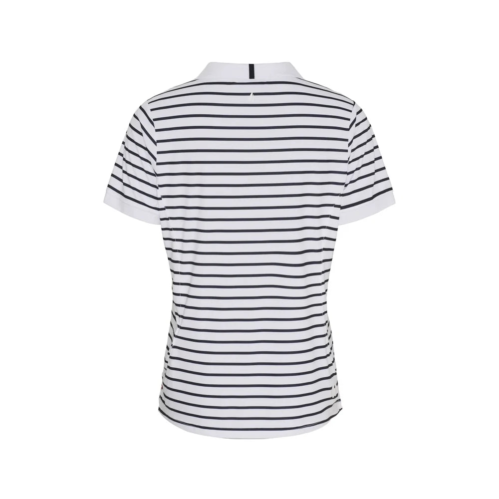 Sea Ranch SR_Annesofie Polo T-shirt Dame - White/Dark Navy -