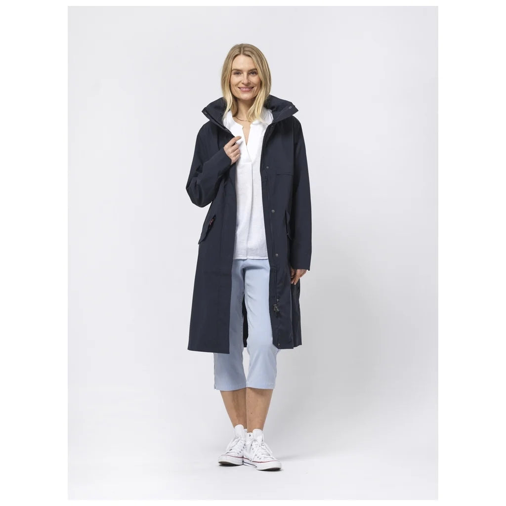 Sea Ranch SR_Susan Trenchcoat Dame – Mørk Navy