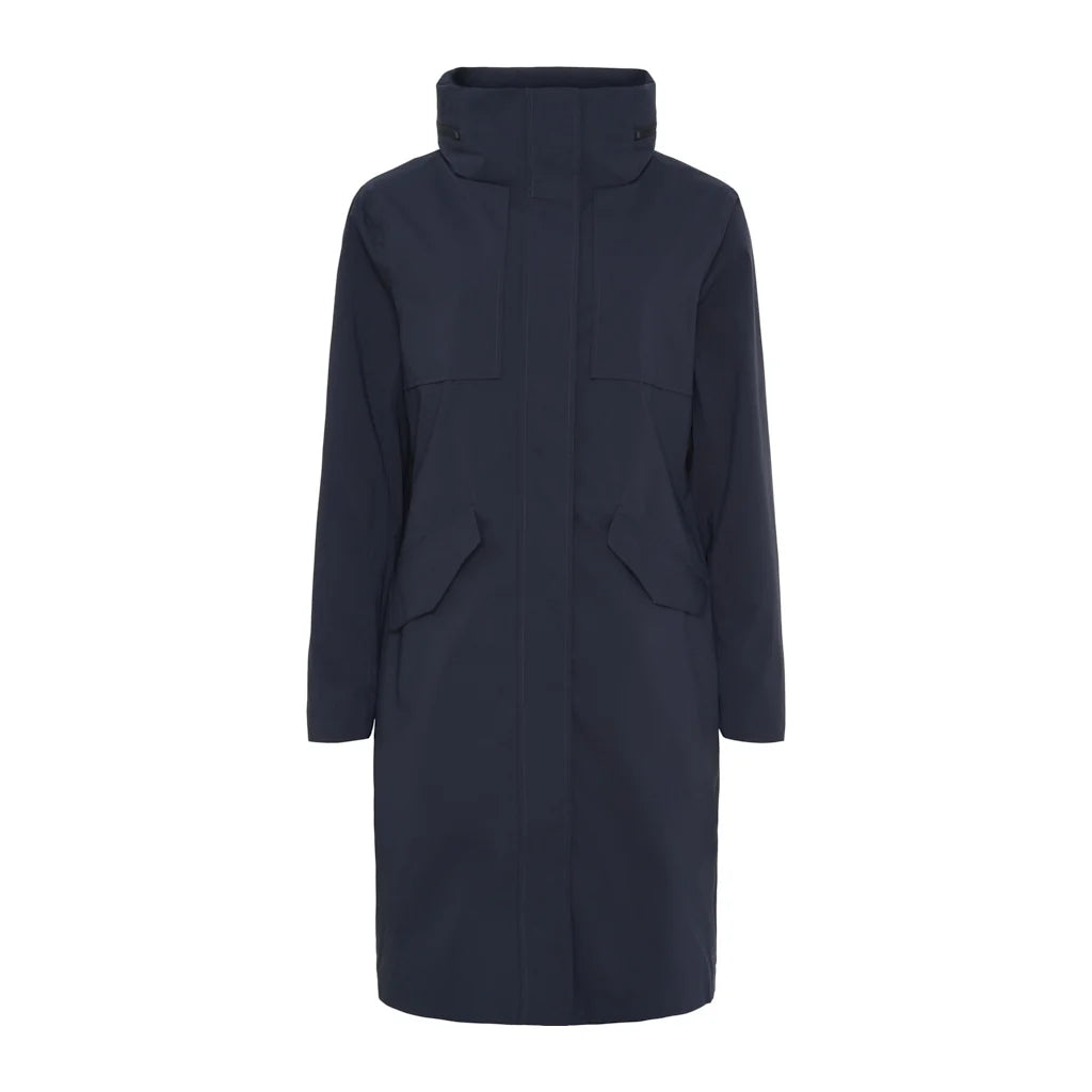 Sea Ranch SR_Susan Trenchcoat Dame – Mørk Navy