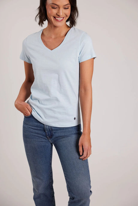 Sebago Classic Tee T-shirt Dame - Light Blue - Light Blue
