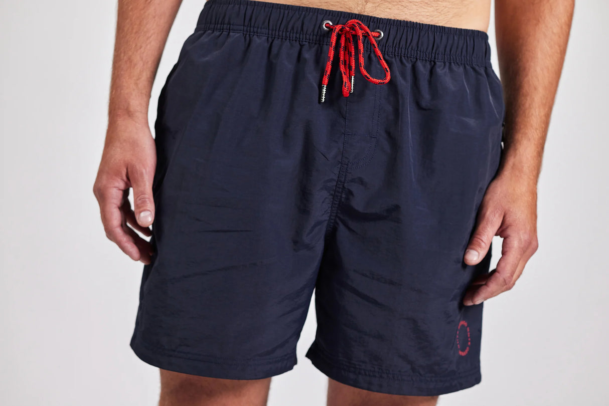 Sebago Waldo Packable Swim Shorts Badeshorts Herre - Navy -