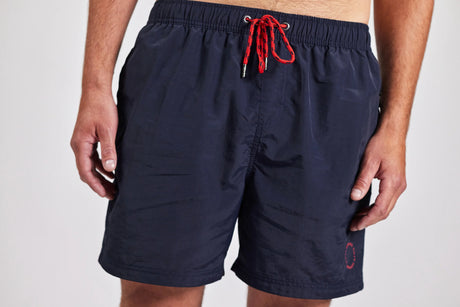 Sebago Waldo Packable Swim Shorts Badeshorts Herre - Navy -
