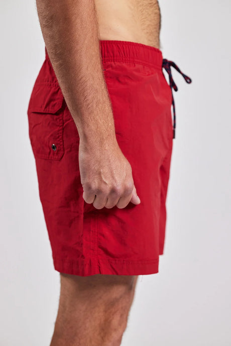 Sebago Waldo Packable Swim Shorts Badeshorts Herre - Red -