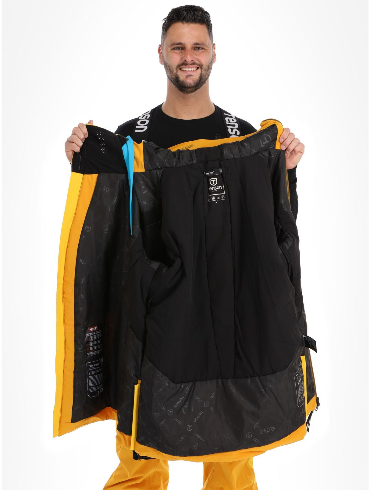 Tenson Aerismo JackoRak Men Anorak Skijakke Herre - Yellow -