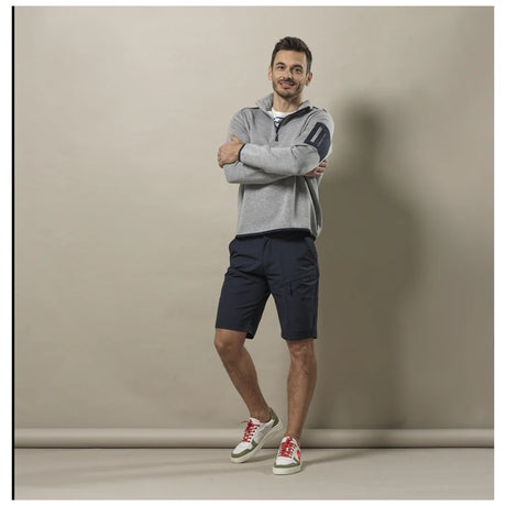 Sea Ranch Tuke Half Zip Sweatshirt Herre - Grey Melange -