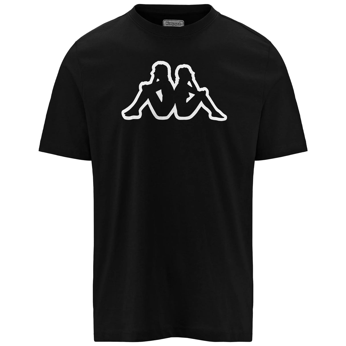 Kappa Logo Korpo Cromen Herre T-shirt - Black - Black