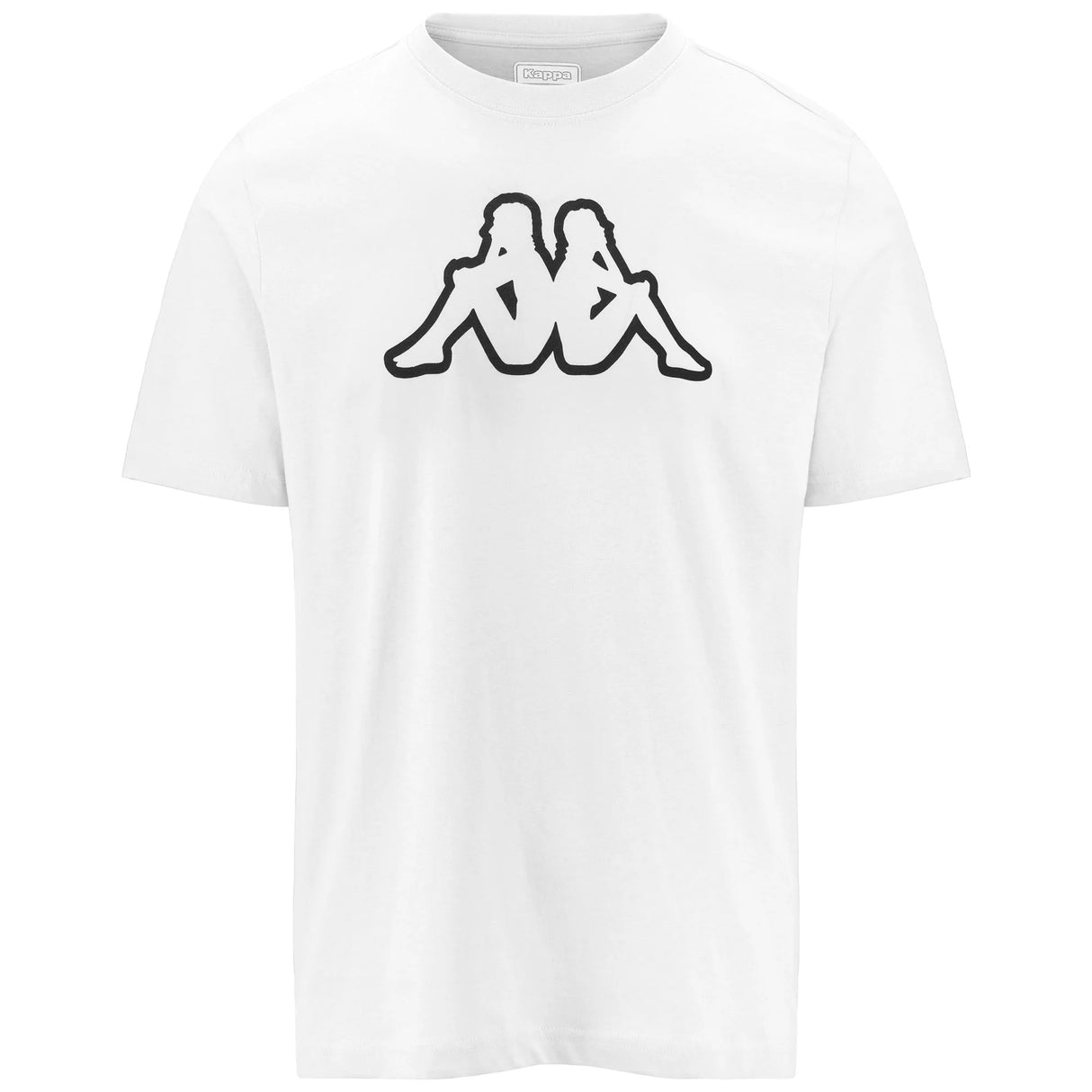 Kappa Logo Korpo Cromen Herre T-shirt - White-Black - White-Black