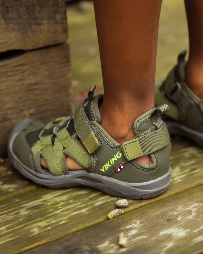 Viking Adventure Sandaler 2V Børn - Huntinggreen/Khaki -