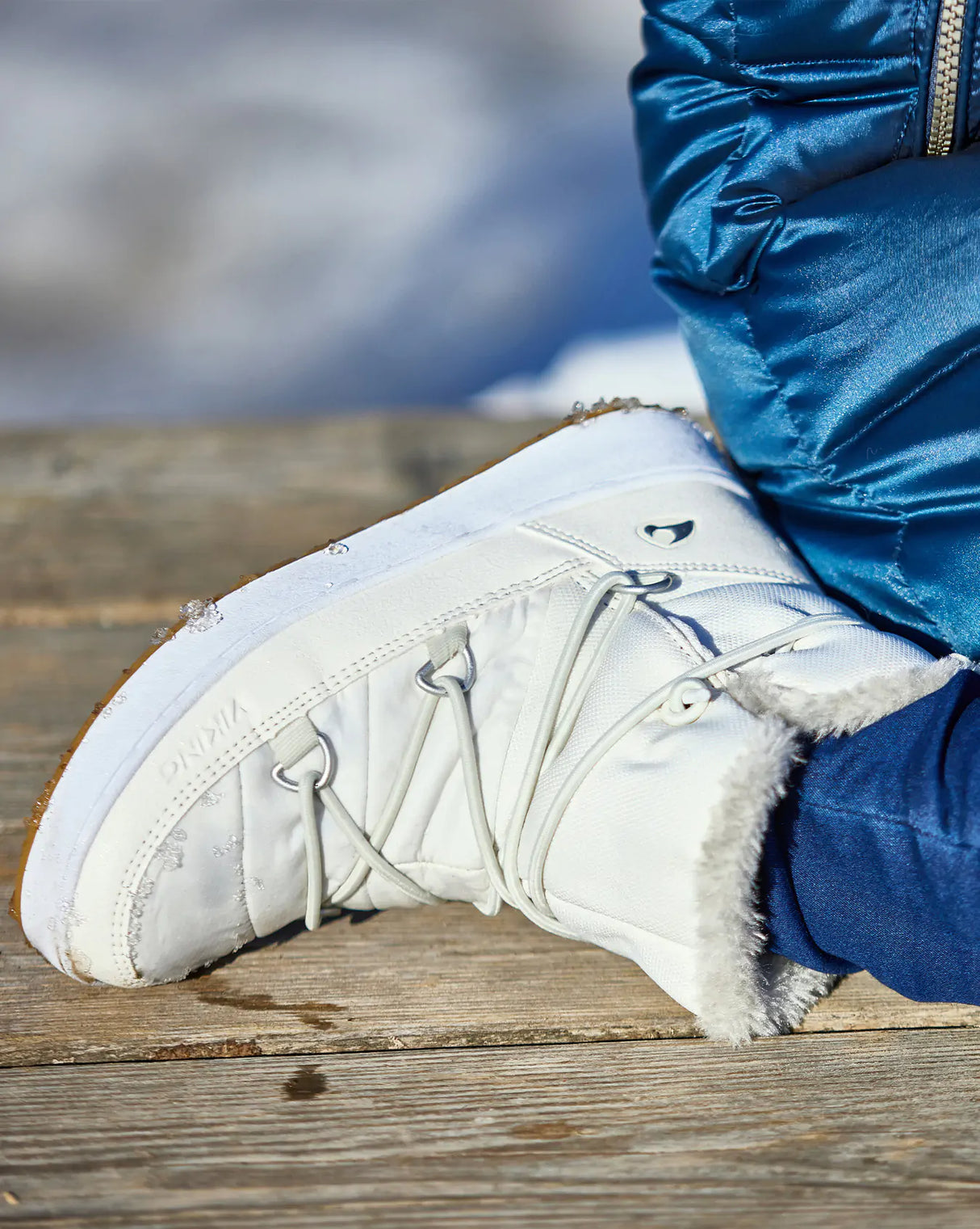 Viking Snofnugg Mid GTX Warm Vinterstøvler Børn - Eggshell -