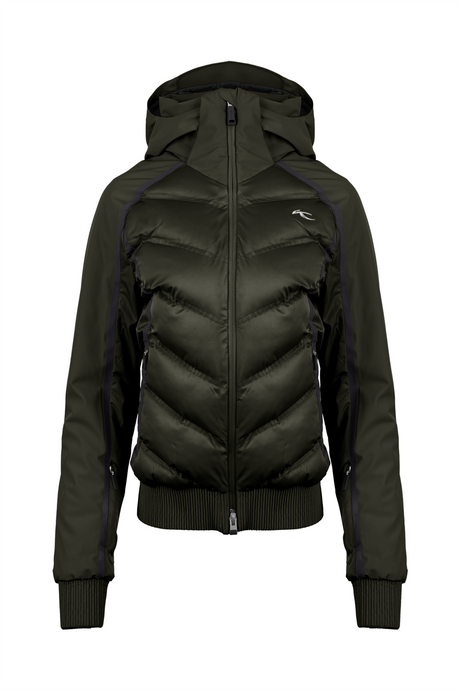 Kjus Women's Bluebird Jacket Skijakke Dame - Dark Olive - Dark Olive
