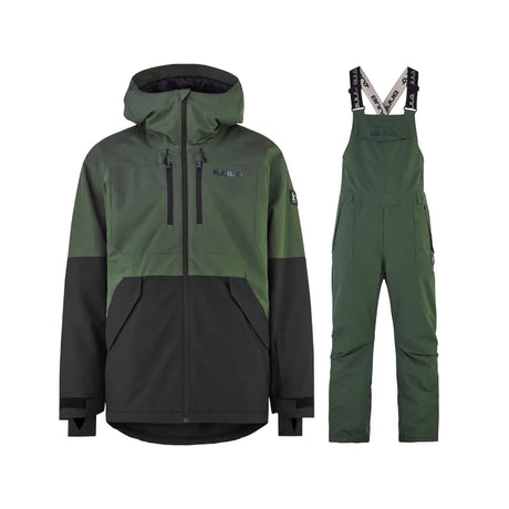 Bula Liftie Insulated Jacket & Bib Pant Skisæt Herre - Dolive / Dolive - XL
