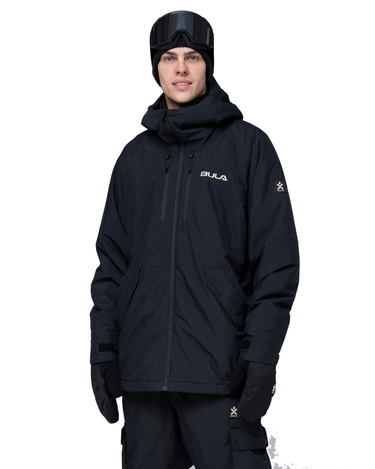 Bula Liftie Insulated Jacket & Bib Pant Skisæt Herre - Black / Dolive -