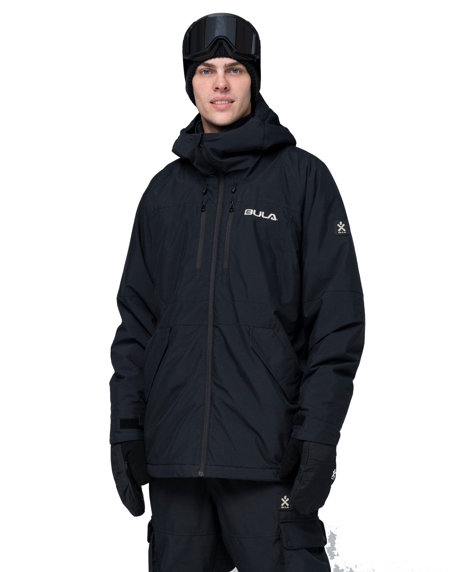 Bula Liftie Insulated Jacket & Bib Pant Skisæt Herre - Black / Dolive -