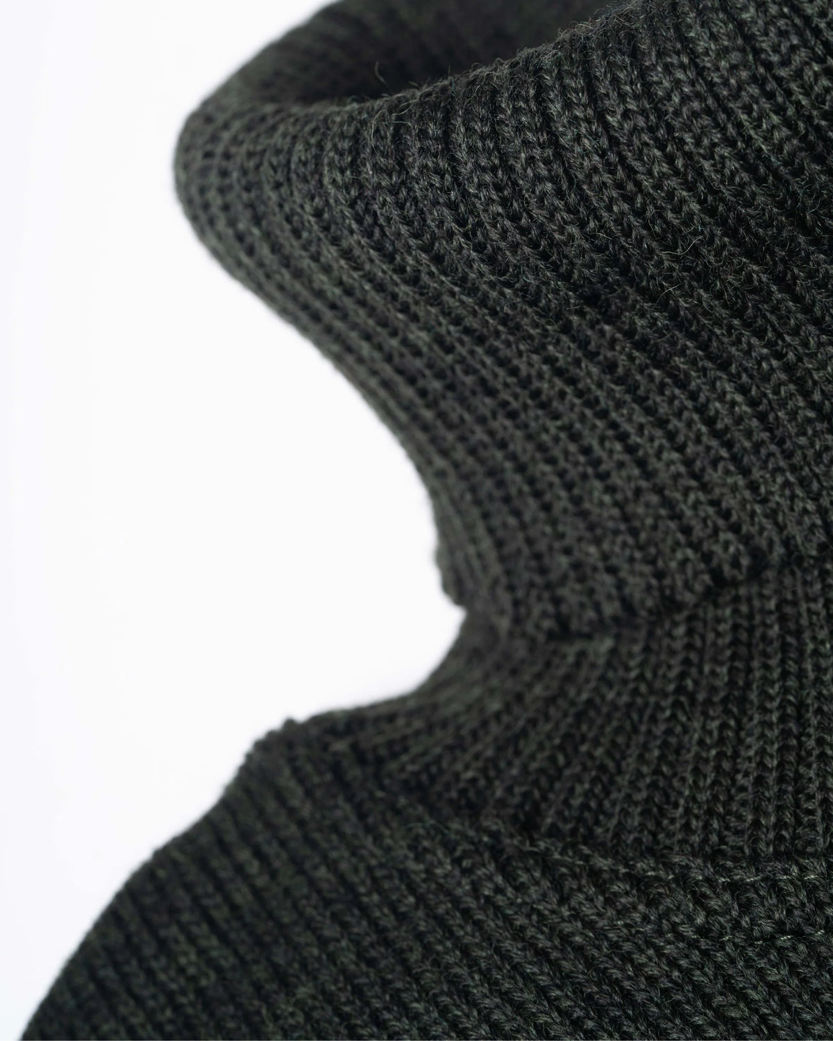 Clipper Saltum pullover med rullekrave Sømandstrøje Herre - Olive Melange