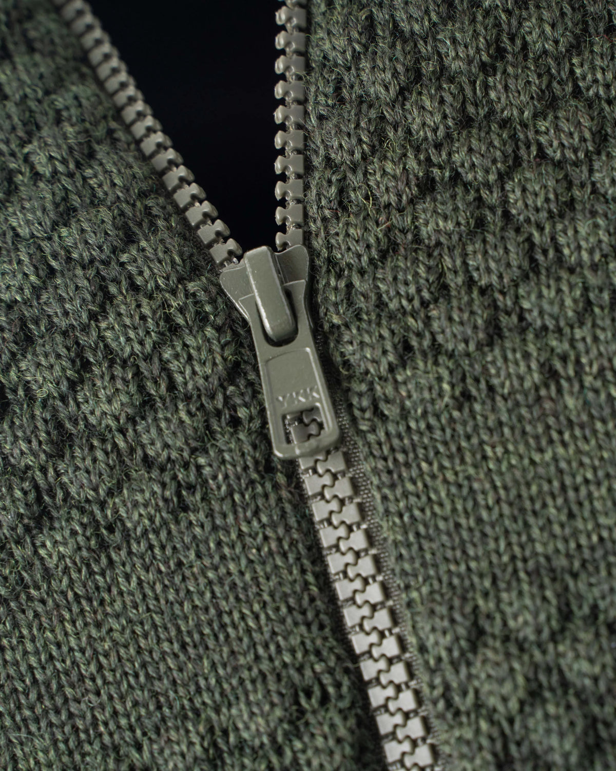 Clipper Saltum Windbreaker Cardigan Sømandstrøje - Olive Melange - - clipper-saltum-windbreaker-olive-melange-50936-61839_6