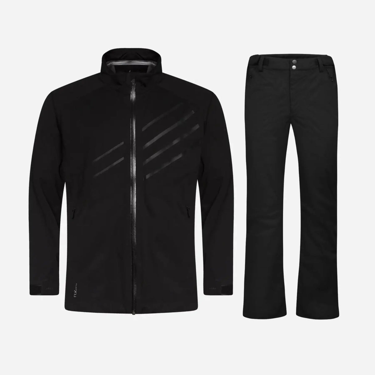 Cross Sportswear M Edge Pants Golf Regnsæt Herre - Black / Black - XXL