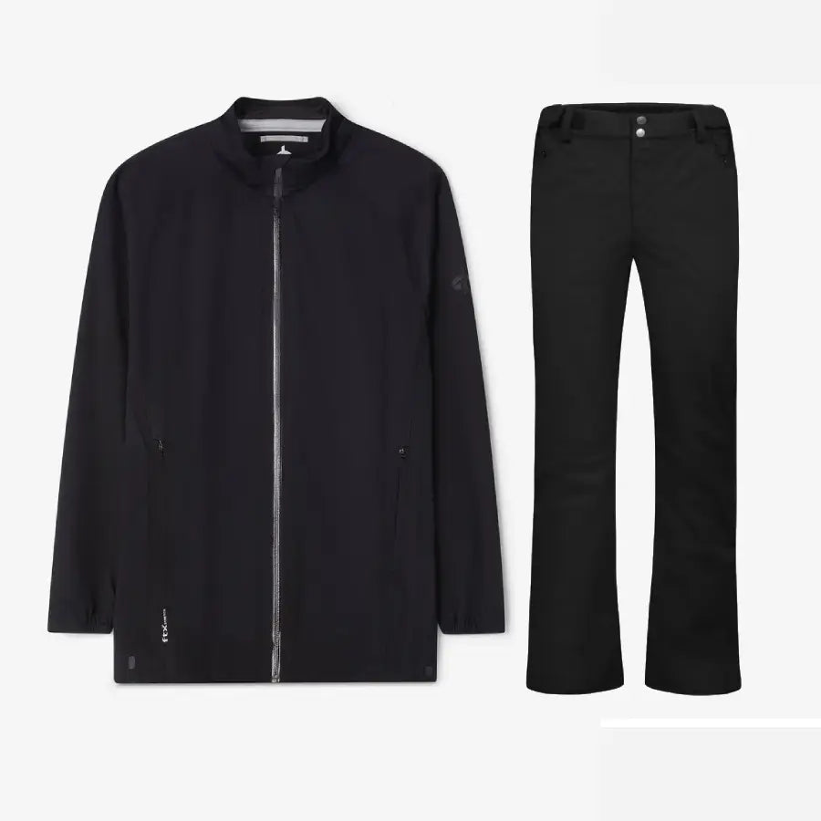 Cross Sportswear M Edge Pants Golf Regnsæt Herre - Black / Black - XXL