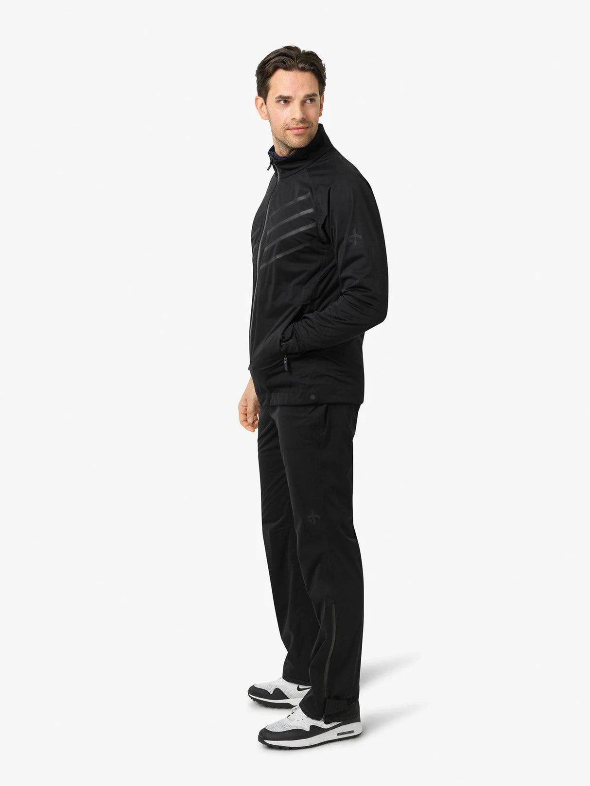 Cross Sportswear M Edge Jacket Golf Regnjakke Herre - Black -