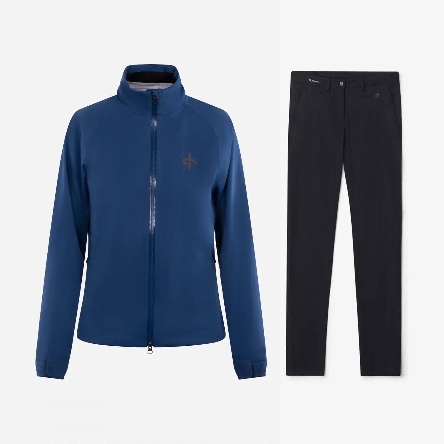 Cross Sportswear W Edge Chinos Golf Regnsæt Dame - Twilight Blue / Black - XL