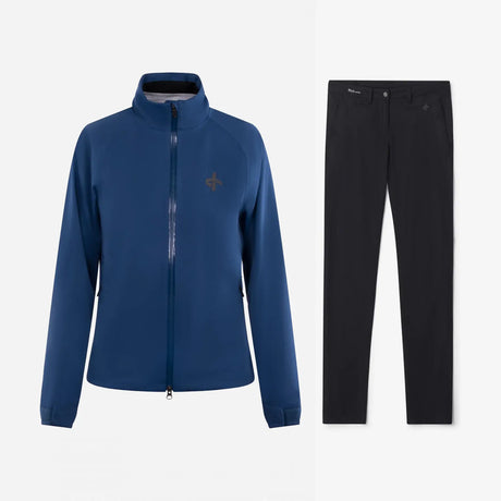 Cross Sportswear W Edge Chinos Golf Regnsæt Dame - Twilight Blue / Black - XL