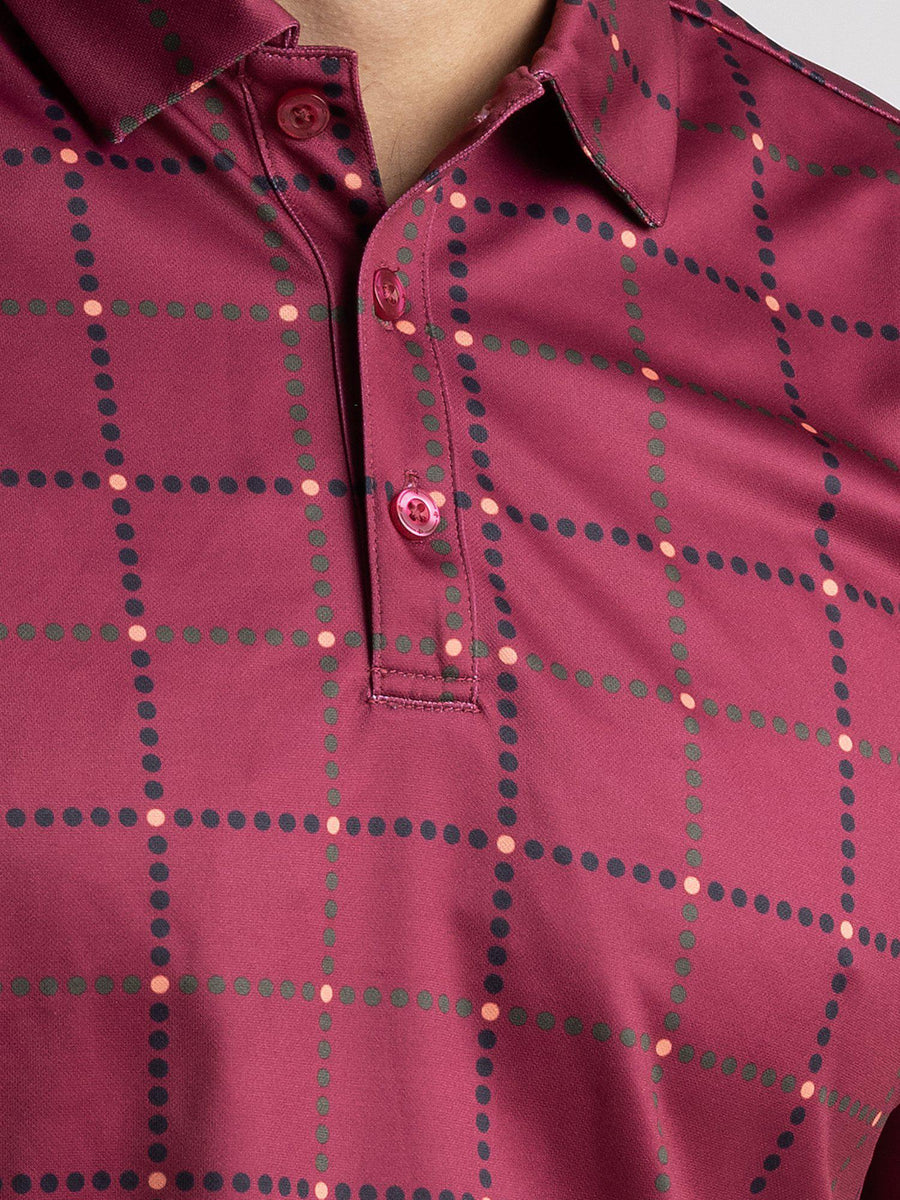 Cross Sportswear M Beau Poloshirt Polo T-shirt Herre - Berry Wine -