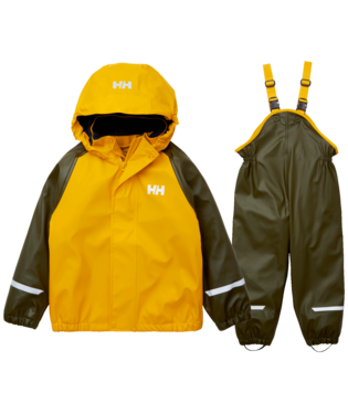 Helly Hansen Kids’ Bergen Fleece-Lined Rain Set 2.0 Regnsæt Børn - Utility Green - Utility Green