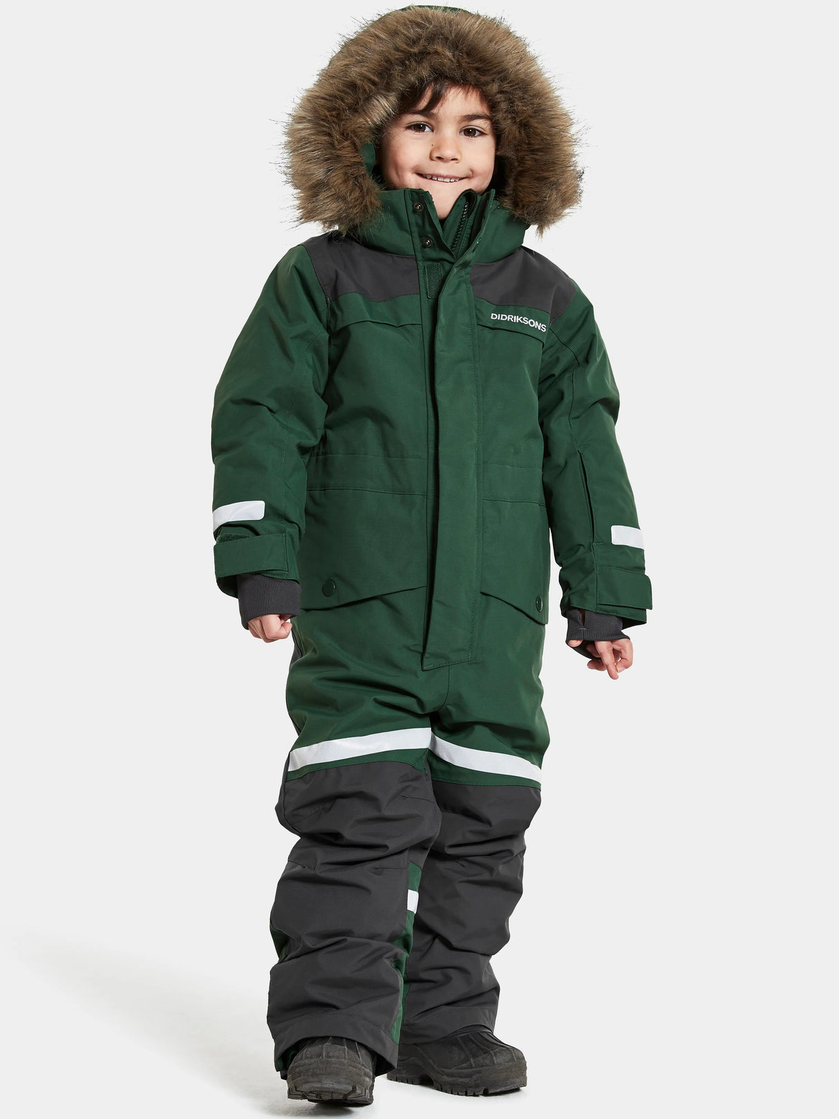 Didriksons Bjärven Kids' Coverall Flyverdragt Børn - Evening Green -