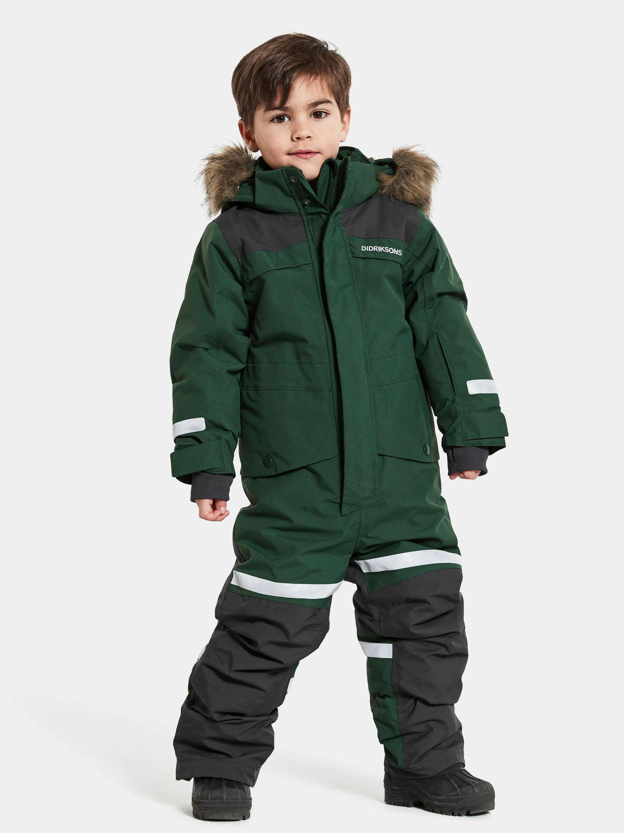 Didriksons Bjärven Kids' Coverall Flyverdragt Børn - Evening Green -