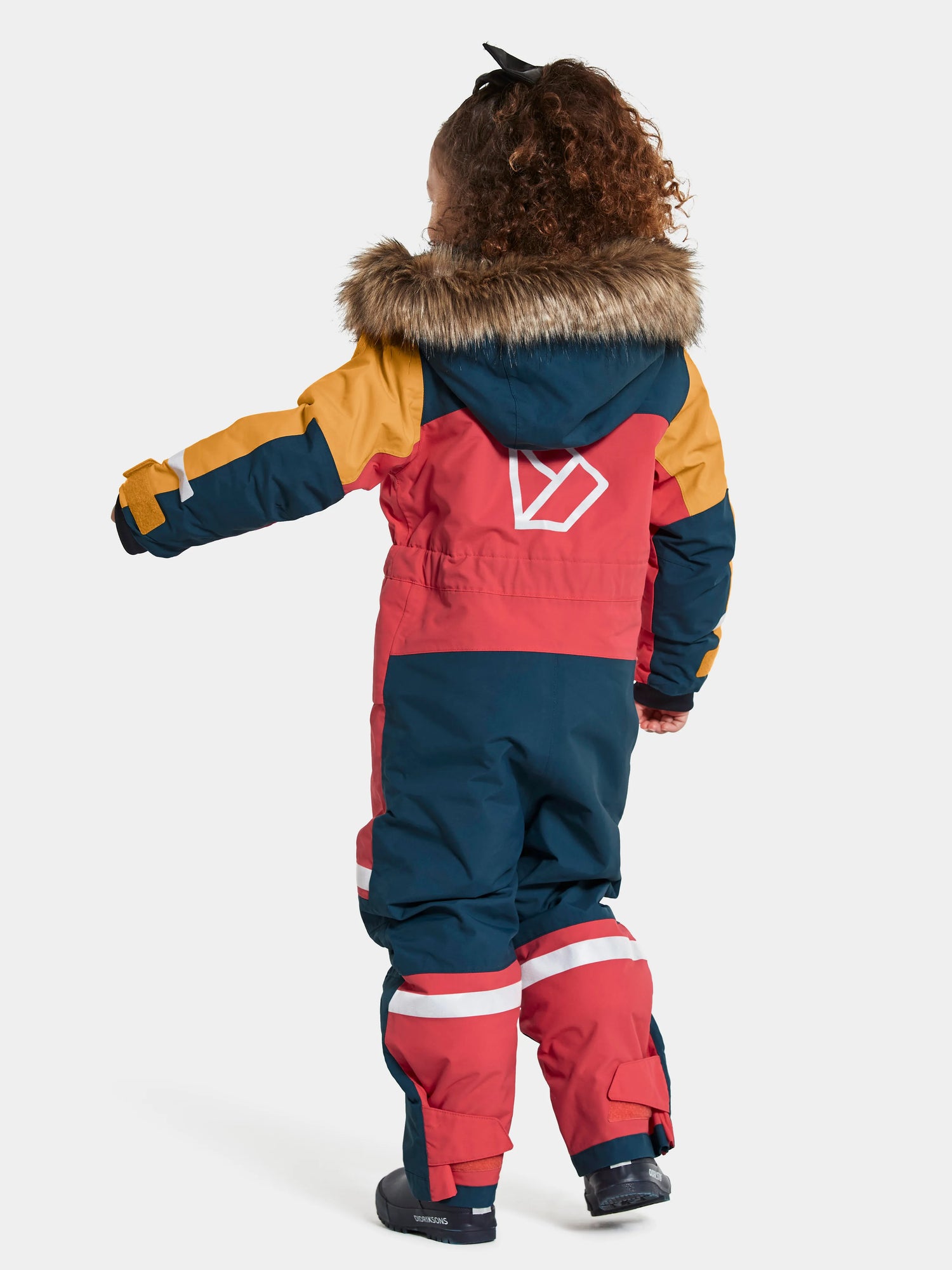 Didriksons Bjärven Kids' Coverall Flyverdragt Børn - Modern Pink -
