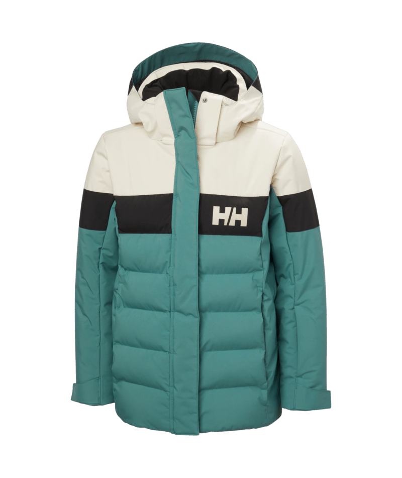 Helly Hansen Juniors' Diamond Ski Jacket Skijakke Børn - Opal Green Sample - Opal Green 140 cm 10 år