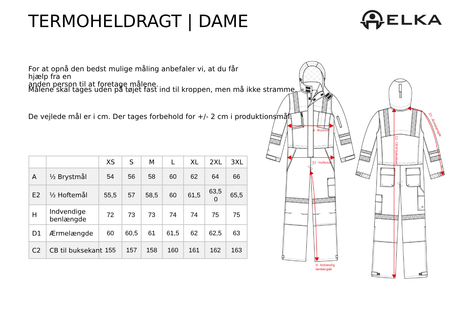 Elka Working Xtreme Vinter-kedeldragt Dame -