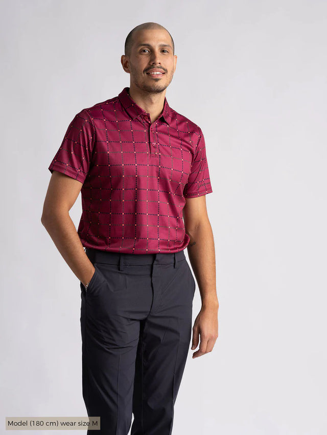 Cross Sportswear M Beau Poloshirt Polo T-shirt Herre - Berry Wine - Berry Wine