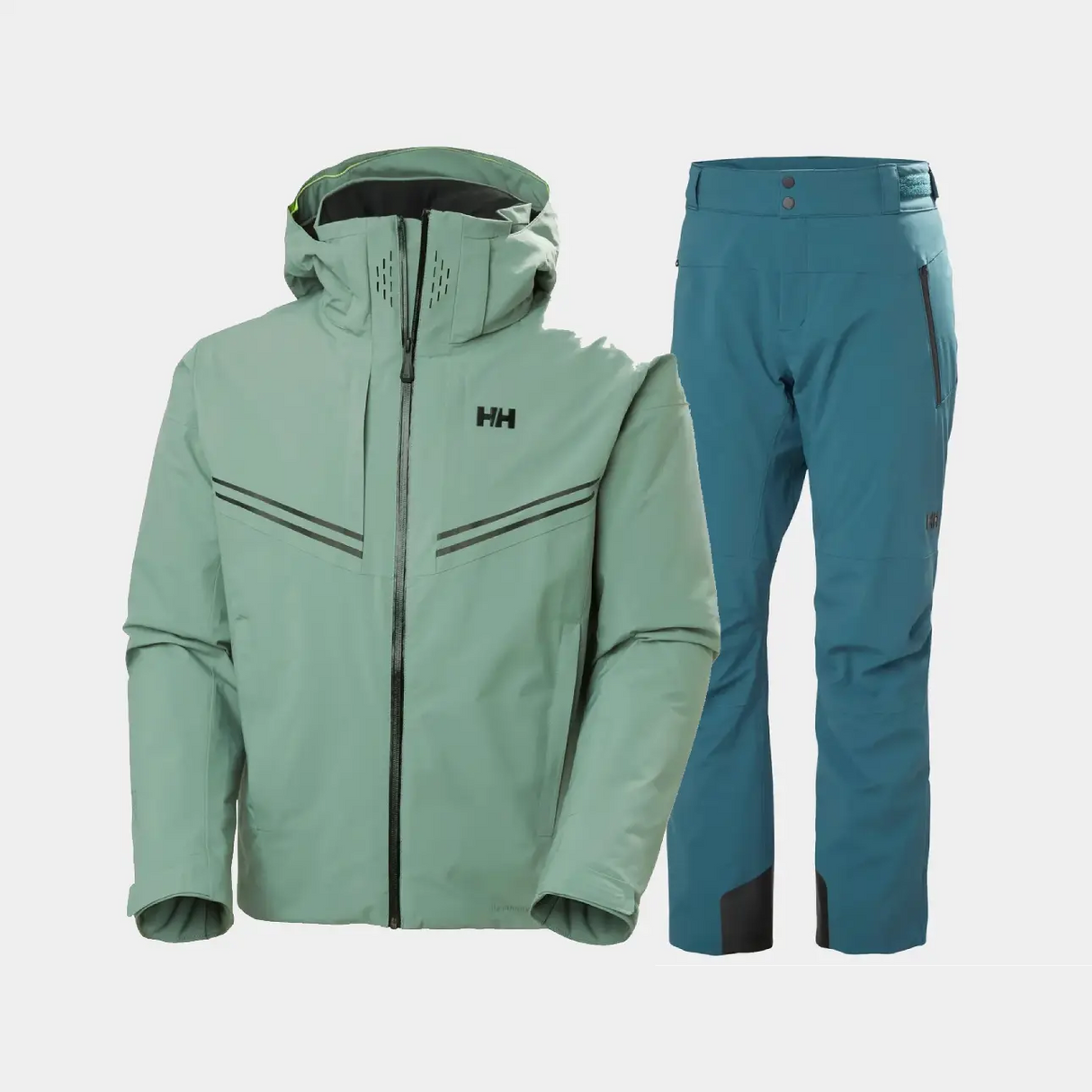 Helly Hansen Men's Alpha Skisæt Herre - Cactus / Dark Creek - 2XL