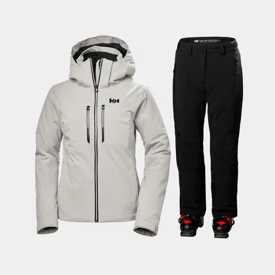 Helly Hansen Women's Alphelia LIFALOFT™ Skisæt Dame - Mellow Grey / Black - XL