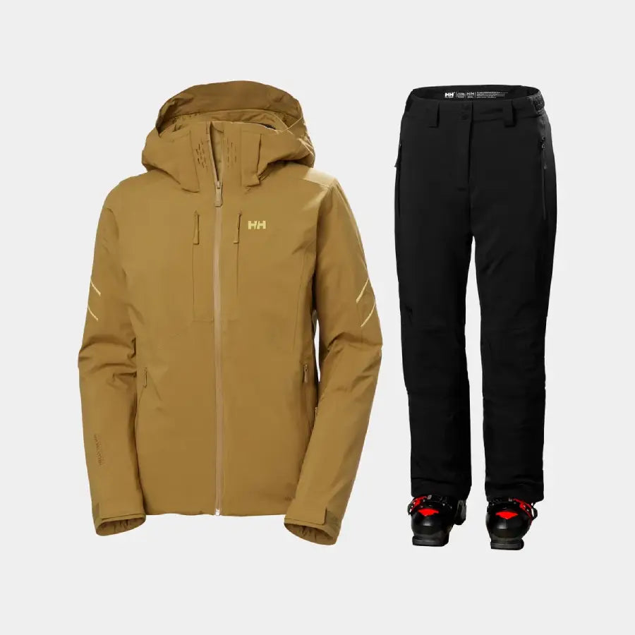 Helly Hansen Women’s Alphelia Infinity Skisæt Dame - Lynx / Black - XL
