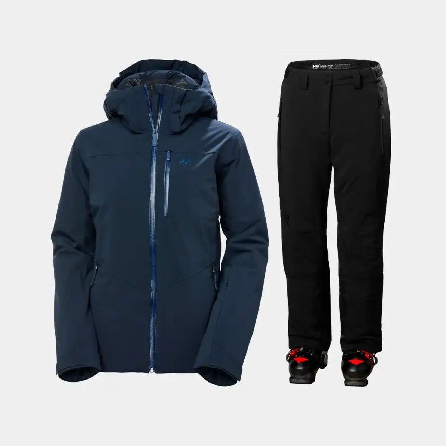 Helly Hansen Women's Alphelia Skisæt Dame - Navy / Black - XL