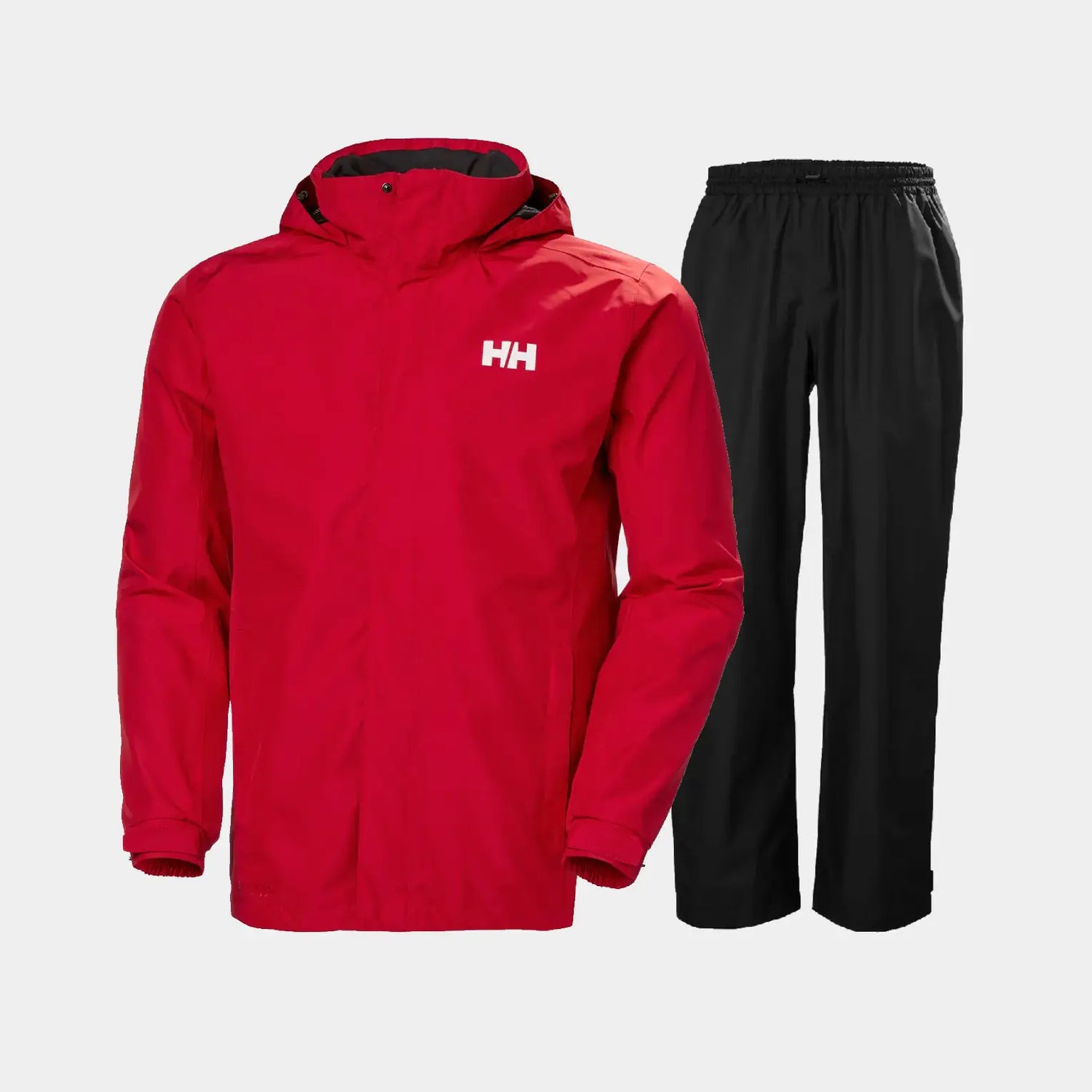 Helly Hansen Men's Dubliner & HH Regnsæt Herre - Red / Black - 5XL