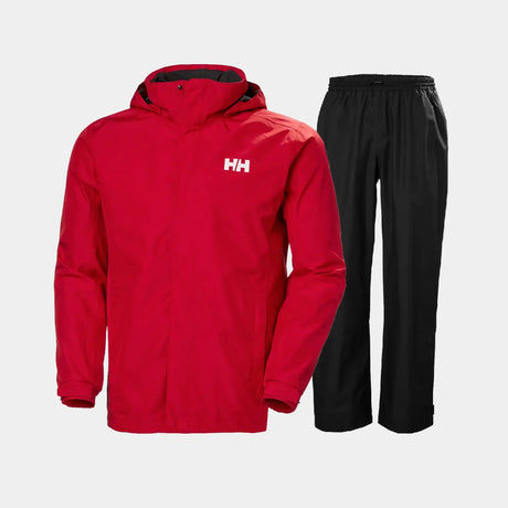 Helly Hansen Men's Dubliner & HH Regnsæt Herre - Red / Black - 5XL