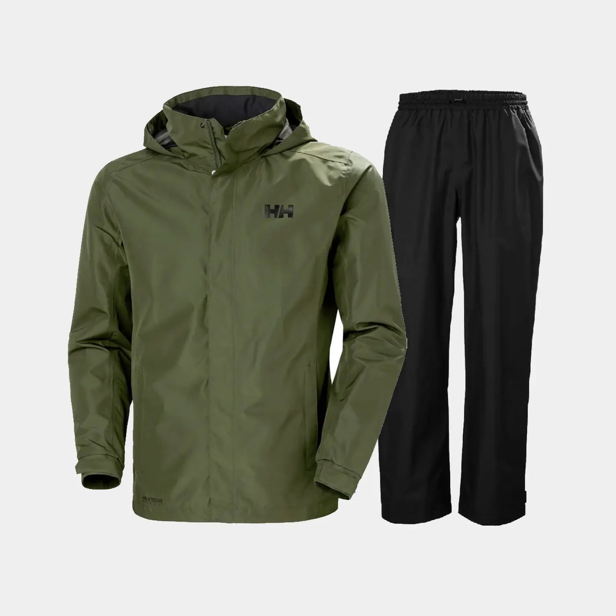 Helly Hansen Men's Dubliner & HH Regnsæt Herre - Utility Green / Black - 5XL