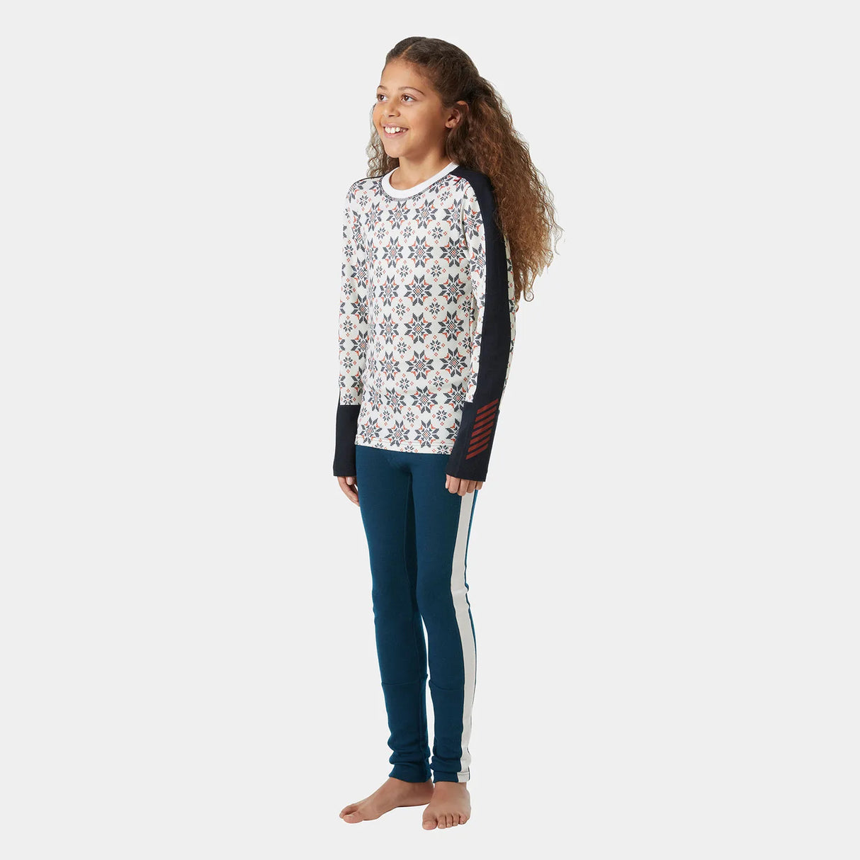 Helly Hansen Juniors' Graphic LIFA® Merino Base Layer Set Skiundertøj Børn - Navy -