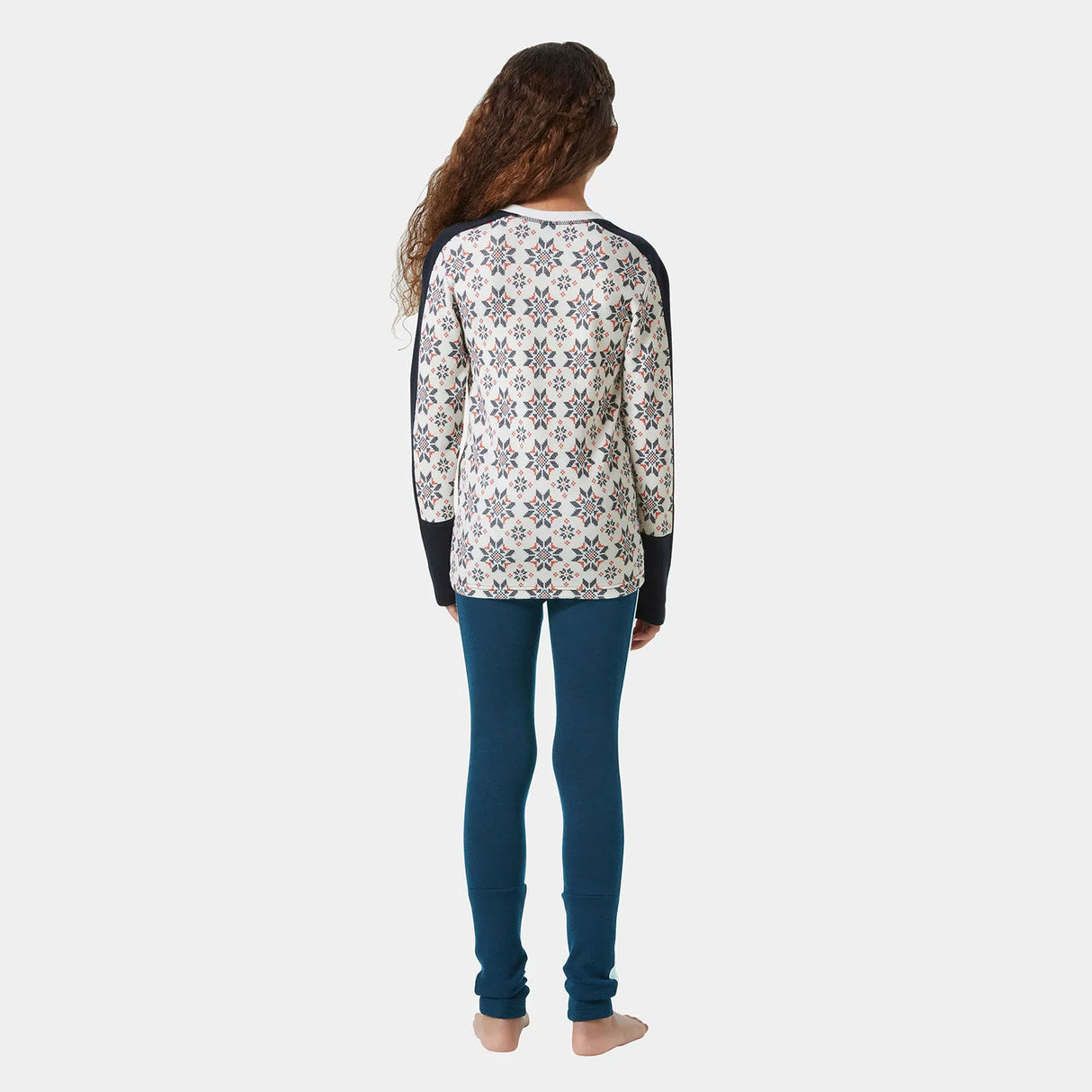 Helly Hansen Juniors' Graphic LIFA® Merino Base Layer Set Skiundertøj Børn - Navy -