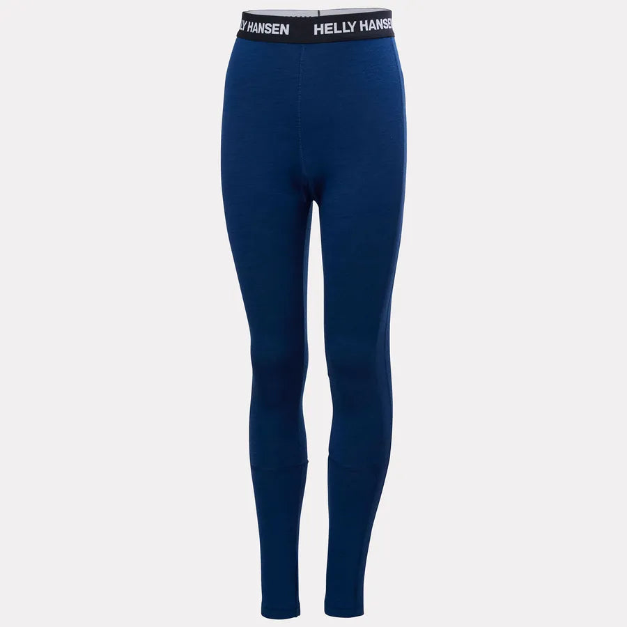 Helly Hansen Juniors' Graphic LIFA® Merino Base Layer Set Skiundertøj Børn - Dark Blue AOP